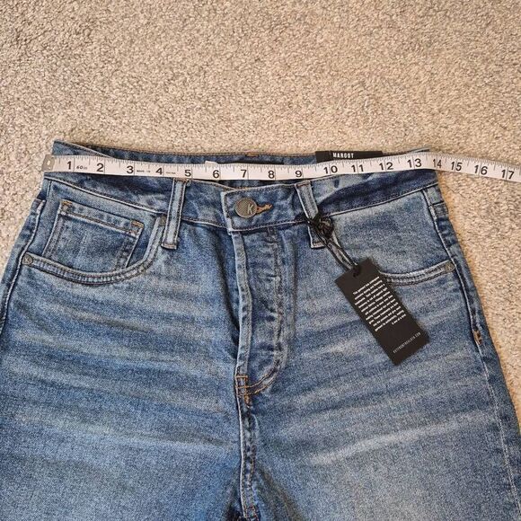KUT From The Kloth Womens Margot High Rise Long Denim Shorts Size 0 - Picture 4 of 7